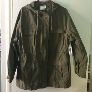 Old Navy Hooded Utility Rain Jacket Anorak